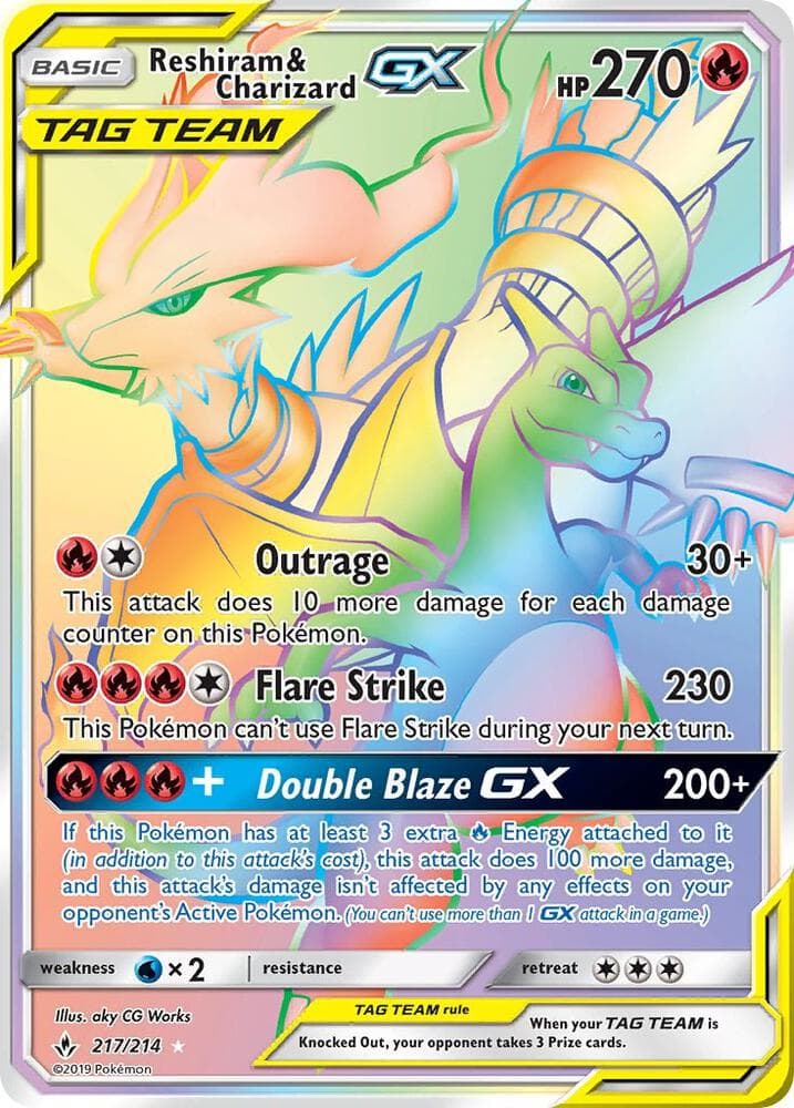 Reshiram & Charizard GX (Secret)